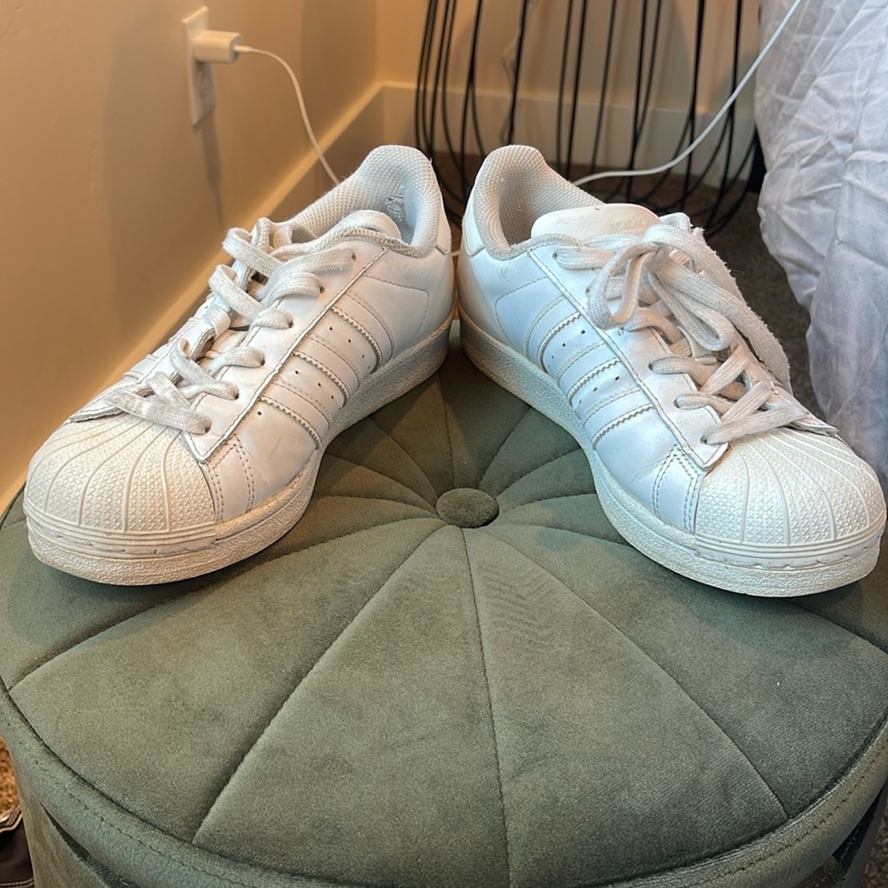 All white adidas original